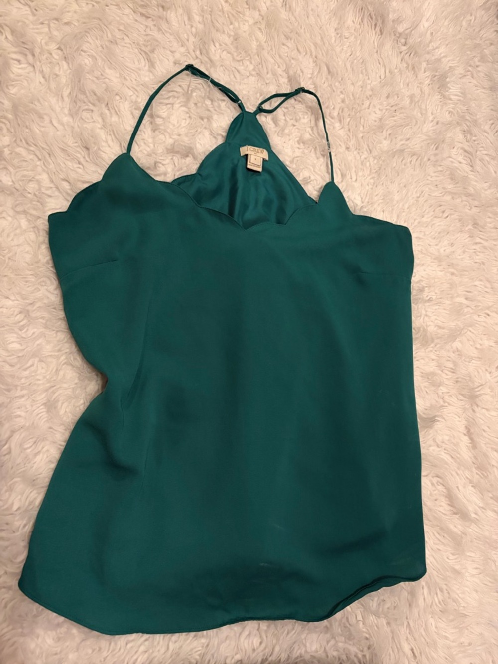 J. Crew Emerald Green Spaghetti Strap Camisole
